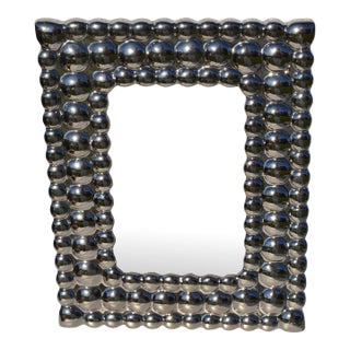 Contemporary Mirrored Bubble Picture Frame For Sale