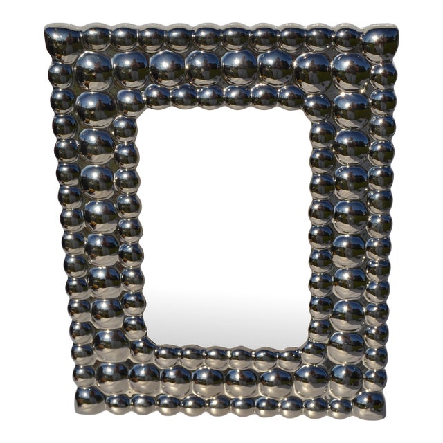 Contemporary Mirrored Bubble Picture Frame For Sale