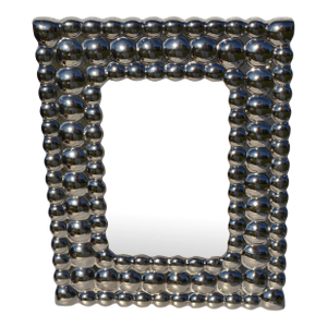 Contemporary Mirrored Bubble Picture Frame