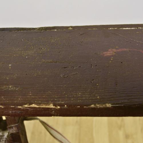 Antique Repainted Wooden Library Staircase, Late 19th Century For Sale - Image 6 of 9