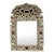 18c Style Silver Giltwood & Faux Tortoise Shell Portuguese Mirror For Sale