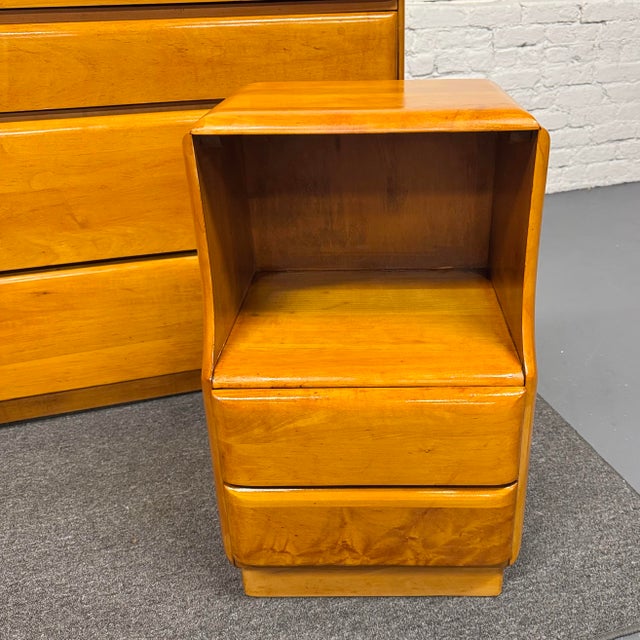 Art Deco 1950s Art Deco Stardust Dresser Set by Forest Furniture For Sale - Image 3 of 12