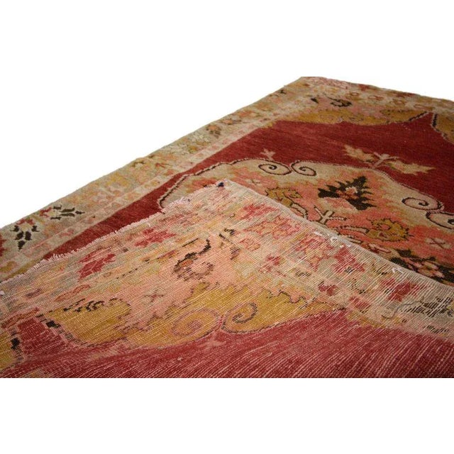 Vintage Turkish Oushak Rug - 03′00 × 05′01 For Sale - Image 4 of 7