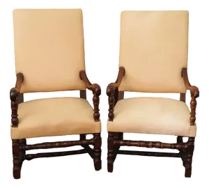 Set of 17th Century Armchairs