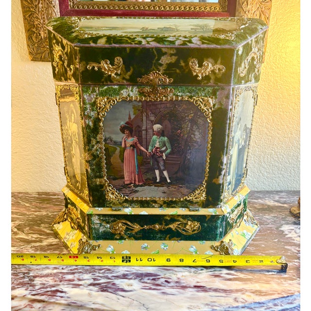 Antique Gilded Age Victorian Lady’s Vanity Music Box For Sale - Image 16 of 16