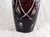 Contemporary 1940s Dark Red Cut to Clear Vase For Sale - Image 3 of 5