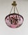 1920s French Art Deco Pendant Light by Galle - 1925 Cameo Gallé Chandelier France For Sale - Image 5 of 17