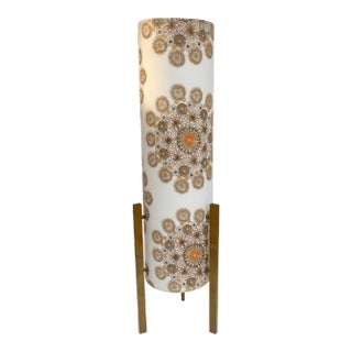 Italian Cardboard and Fabric Flower Floor Lamp by Bruno Munari, 1960s For Sale