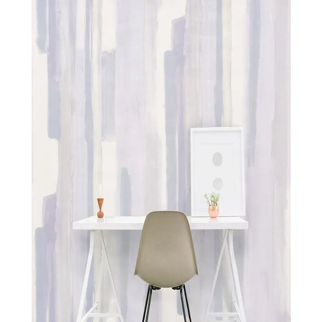 Not Yet Made - Made To Order Sample - Schumacher Watercolor Wallpaper in Soft Lilac For Sale - Image 5 of 5