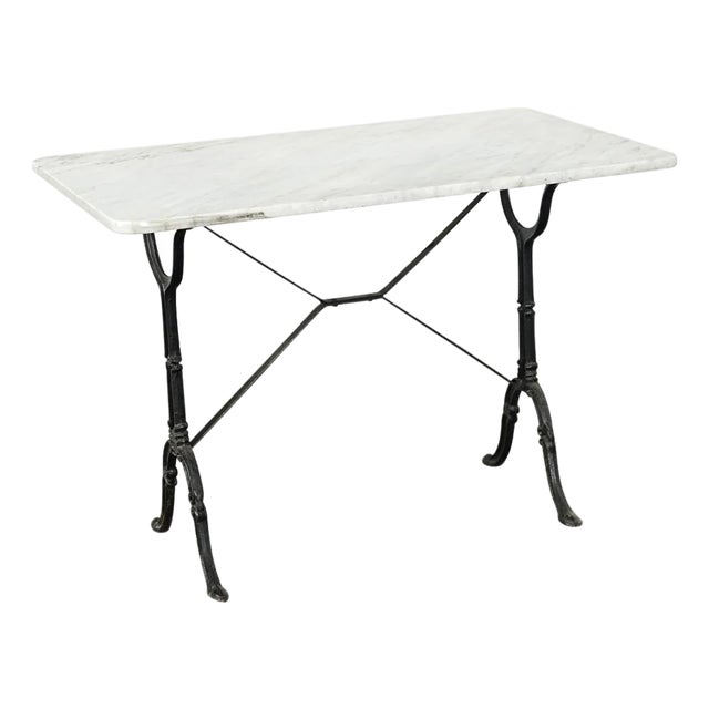 French19th Century Bistro Table With Marble Top For Sale