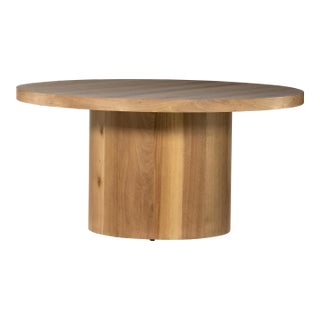 Four Hands Hudson Round Dining Table, Natural Yukas For Sale