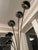 I Guzzini 1970s Five Arms Arc Floor Lamp in Black Metal and Marble For Sale - Image 4 of 6