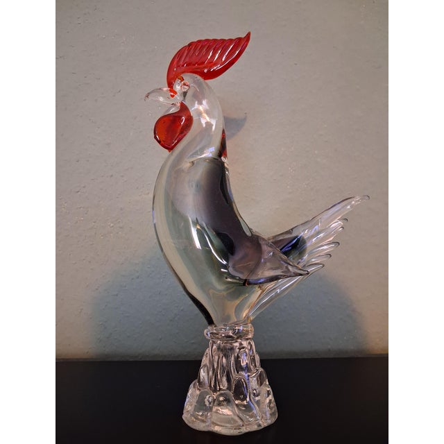 1920s Large Murano Rooster from Made Murano Glass For Sale - Image 5 of 9