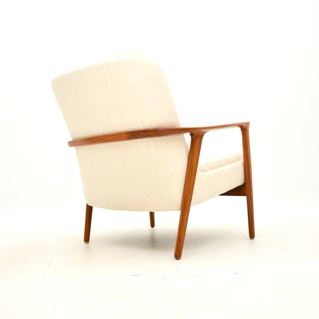 Wood Vintage Swedish Walnut Chairs by Inge Andersson for Bröderna Andersson, 1960, Set of 2 For Sale - Image 7 of 11