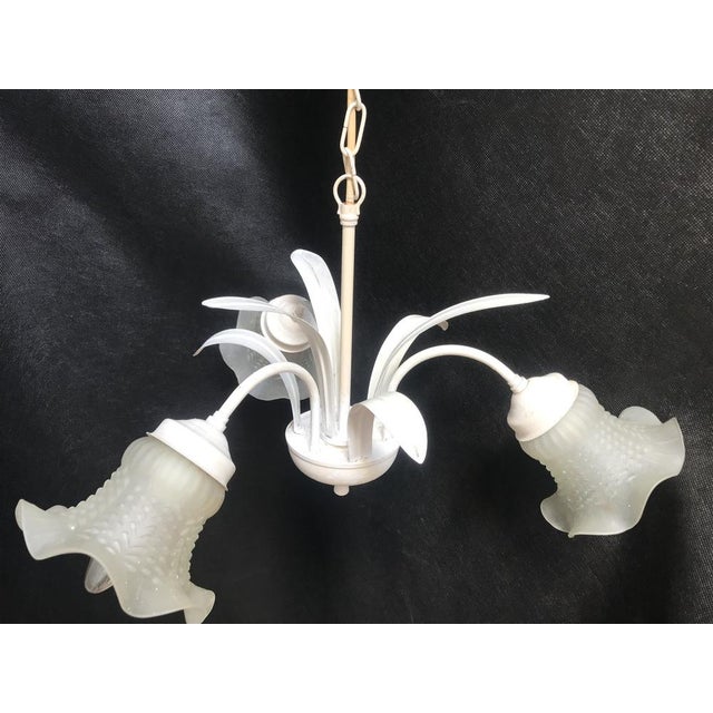 Chandelier with Three Light in Metal, 1950s For Sale - Image 6 of 18