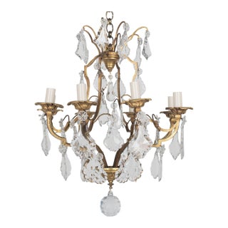 1900's Louis XV Style Chandelier, 8 Lights For Sale