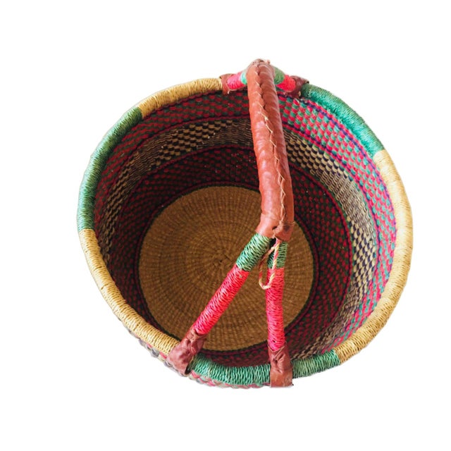 African Woven Basket Chairish