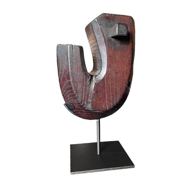 1900 - 1909 Antique Japanese Jizaikagi Kettle Hook For Sale - Image 5 of 5