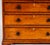 English Two-Tone Oak Chest of Drawers, 19th Century Country House Chest With Mahogany Crossbanding For Sale - Image 4 of 11
