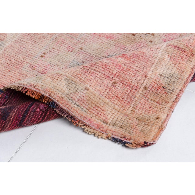 Turkish 1960s Anatolian Kurdish Low Pile Rug For Sale - Image 3 of 10