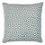 Mid-Century Modern Schumacher Ming Fret Velvet 24" Pillow in Mineral & White For Sale - Image 3 of 3