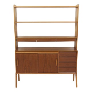 Secretary Desk in Teak and Oak, Sweden, 1950s For Sale