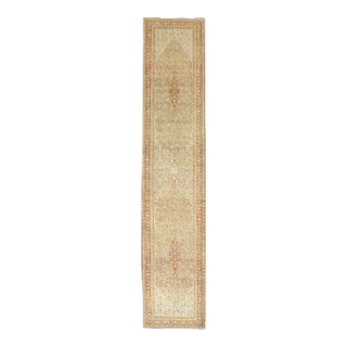 Antique Persian Wide Senneh Runner - 3'5" x 17' For Sale