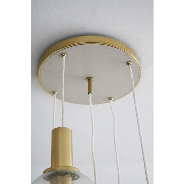 Gold Cascade Pendant Light from Limburg, 1970s For Sale - Image 8 of 9