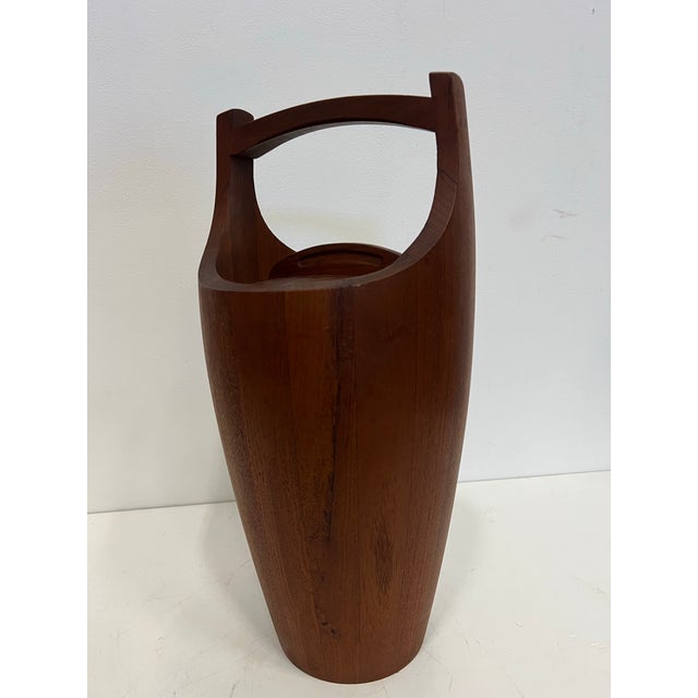 Mid-Century Modern Vintage Danish Modern Dansk Teak Ice Bucket by Jens H. Quistgaard For Sale - Image 3 of 6