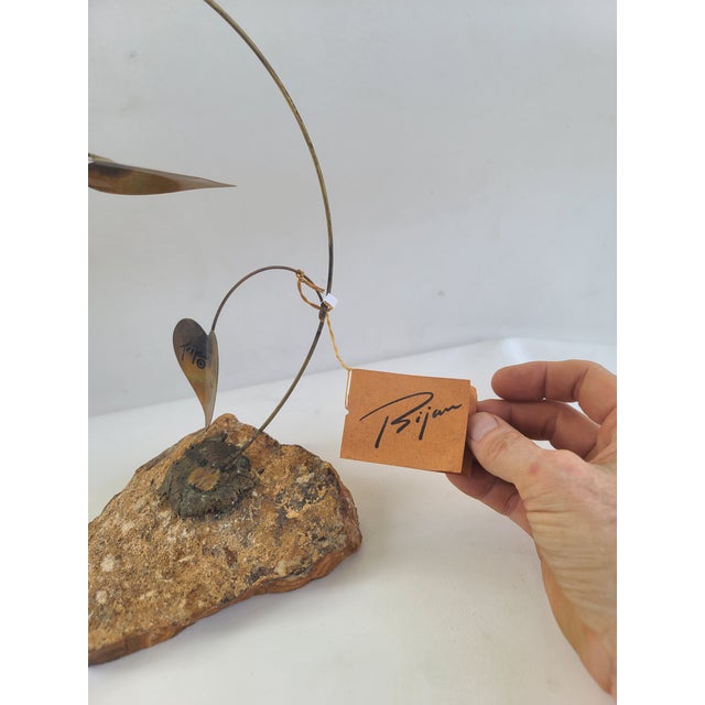 Bijan Bijan Metal Hummingbird Sculpture For Sale - Image 4 of 9