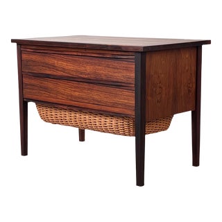 Vintage Danish Rosewood Bedside Table For Sale