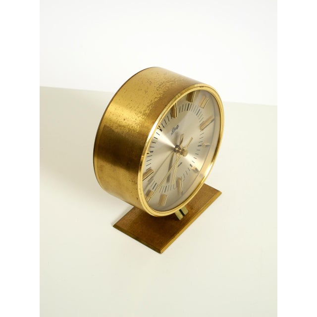 Round Brass Table Clock by Schatz, Germany, 1960s For Sale - Image 11 of 18