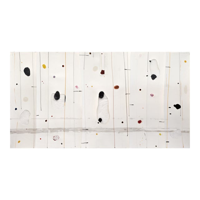 Contemporary Abstract High Gloss Lacquer, Cutting Collage/Paper "Yappanoise #44" by Harald Kröner For Sale