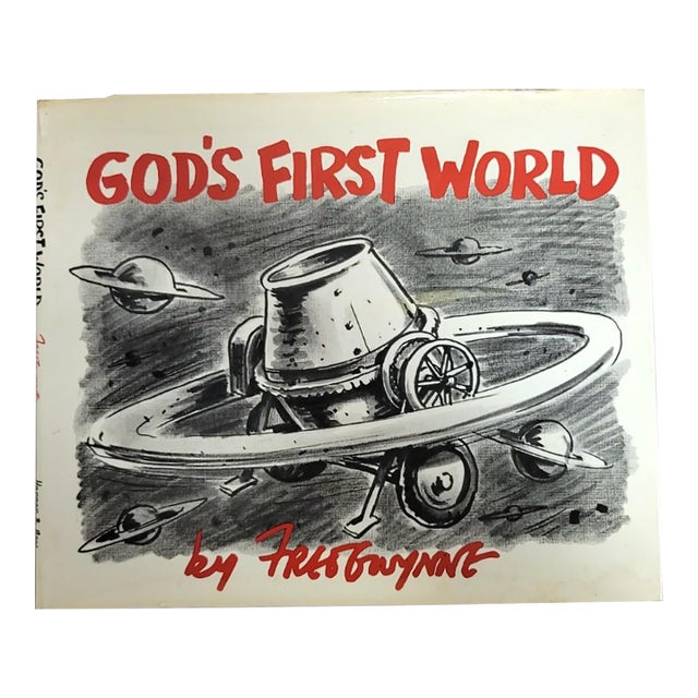 Fred Gwynne God’s First World, 1970 First Edition With Dust Jacket — Illustrated Fable, Harper & Row For Sale