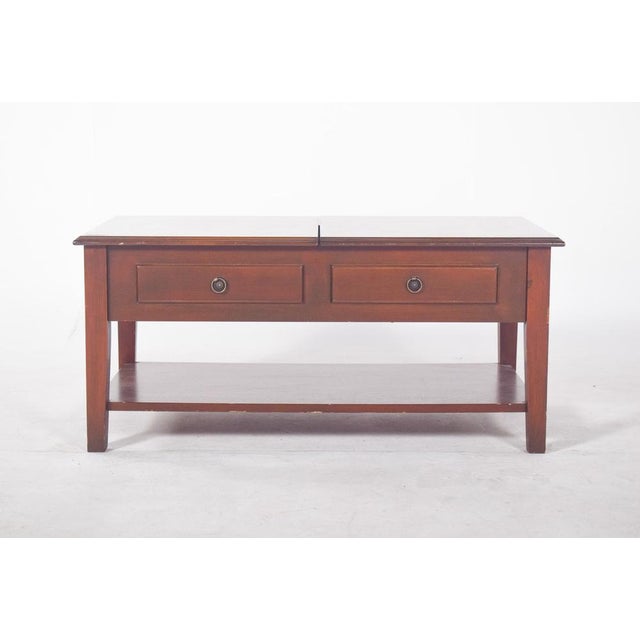 Rectangular Coffee Table with Hinged Top, 1950s For Sale - Image 4 of 15