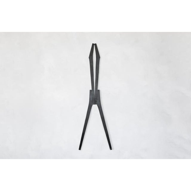 Contemporary Signes Wall Sculpture in Black Lacquered Steel by Jean-Baptiste Van Den Heede For Sale - Image 3 of 9