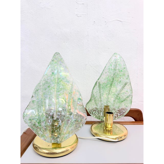 Vintage Table Lamps in Brass and Glass, 1970s, Set of 2 For Sale - Image 11 of 11