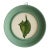Original Hand-Painted Green Seashell Painting in a Vintage Hand-Painted Frame For Sale