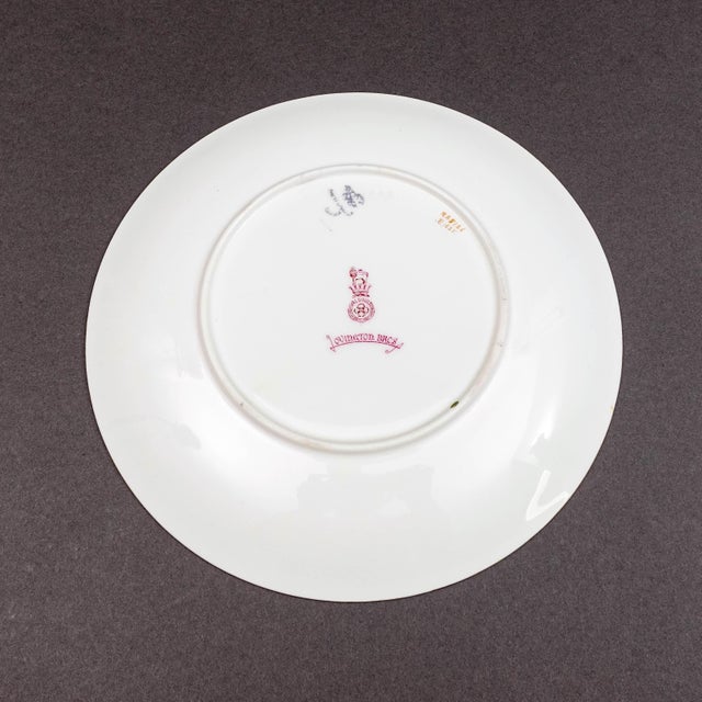 Mid 20th Century Royal Doulton England Joseph Hancock Hand Painted Bird Cabinet Plates - Set of 4 For Sale In Miami - Image 6 of 9