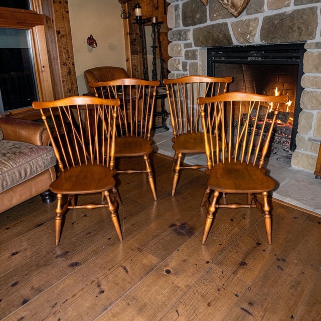 Excellent, excellent condition! These are classic high end heirloom chairs that and built to last!