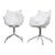 Minimalist Chrome and Molded Lucite Cage Armchairs - a Pair For Sale
