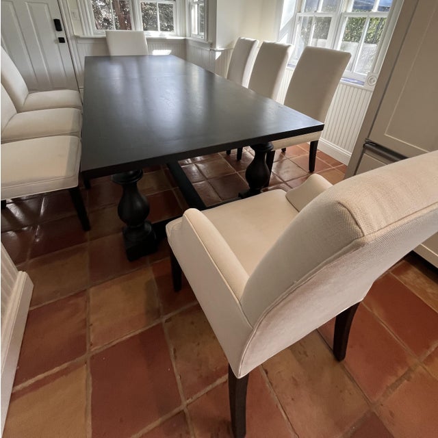 Restoration Hardware 8-10 Person Dining Room Table & Chair Set of 9 For Sale - Image 11 of 15