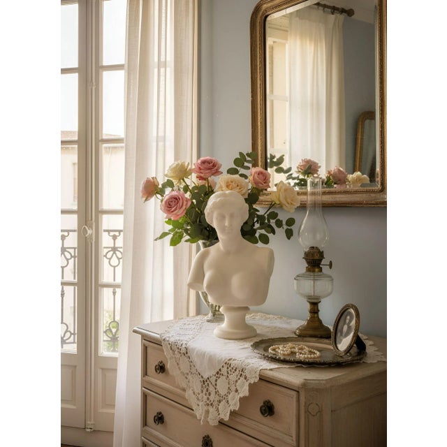 CARVED ALABASTER BUST OF "VENUS OF MILO" Probably Italian, first half of the 20th century | unsigned | raised on an...