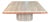 Italian Coffee Table in Tavertino Marble and Coralito, 1980s For Sale