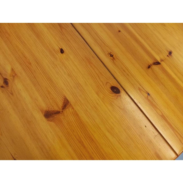 Round Extendable Pine Table, 1970s For Sale - Image 10 of 18