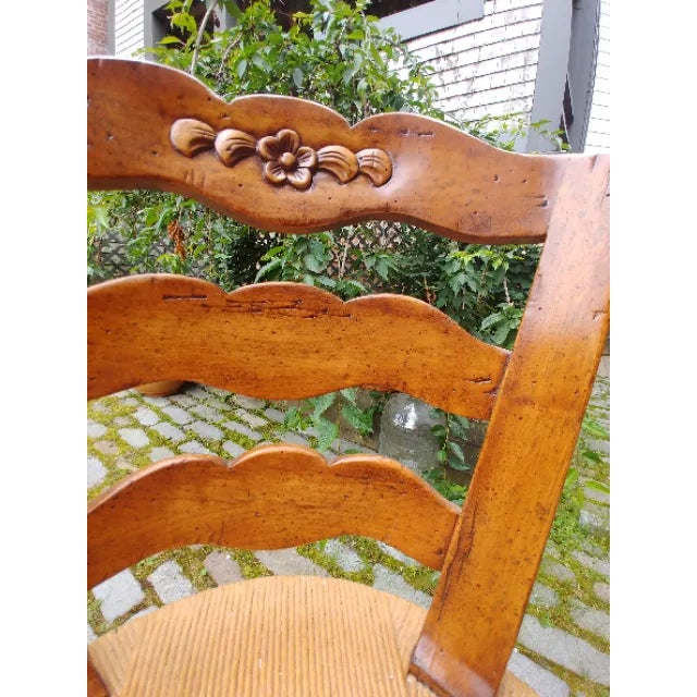 Ladderback Swivel Barstools- A Pair For Sale - Image 9 of 9
