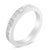 Contemporary Women's 18K White Gold Princess Cut Diamond Band Ring (1 Cttw, G-H Color, SI1-SI2 Clarity) - Size 7-1/2 For Sale - Image 3 of 6