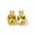 Yellow Bochic "Orient" Lemon Topaz & White Topaz Earrings Set In 18K Gold & Silver For Sale - Image 8 of 18