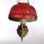 Antique Cranberry Hobnail Glass & Brass Hanging Light , Electrified, C1900 Measures - 47 1/2" x 14 1/2" x 14 1/2" This...