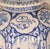 Antique Delft Vase Clock, Blue White Chinoiserie Vase Kangxi Style, Foo Dog Finial For Sale - Image 13 of 14